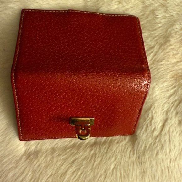 SALVATORE FERRAGAMO Leather Key Case with 2 key holder Red - Picture 5 of 7